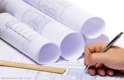 建筑工程設(shè)計(jì)手稿圖片